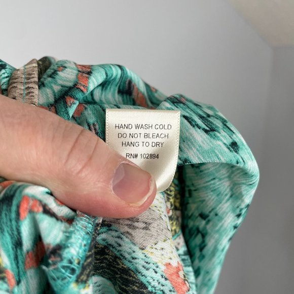 Altar'd State Dress M Aqua Coral Southwest Aztec Flowy Comfortable Maxi Long - Picture 8 of 13